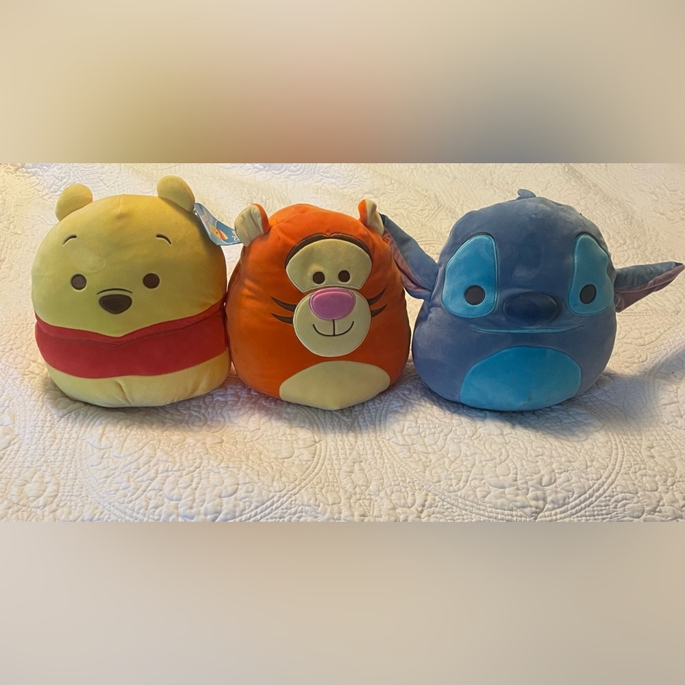 Disney Winnie The Pooh Squishmallows Set of 3.
